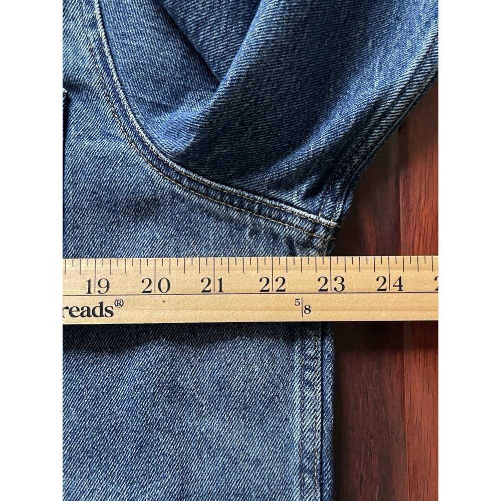 Madewell Chore Coat Blue Dark Wash Denim Vintage Inspired Fair Trade Women's XL - Picture 9 of 11